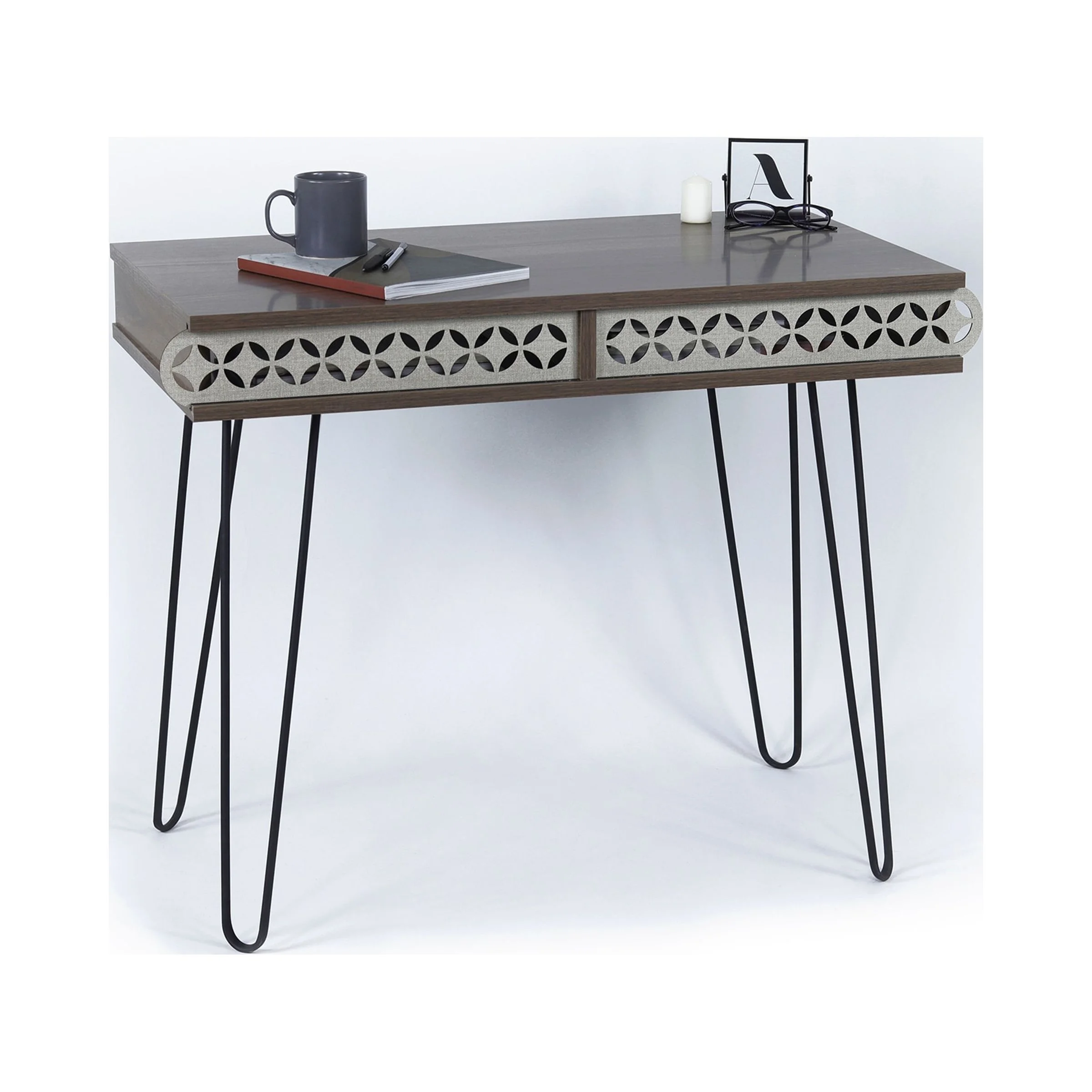 DiscountWorld Tahm Study Desk Oak - White