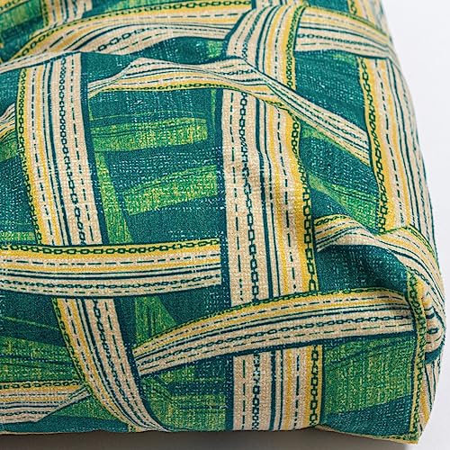 2-Pack Outdoor/Indoor Wicker Patio Seat Cushion Pad with Ties - Dining Chair Cushion, 17