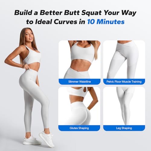 MERACH Deep Squat Machine for Women, Adjustable Glutes Trainer Machine, Core & Leg Exercise, Push Up Workout Equipment at Home Gym