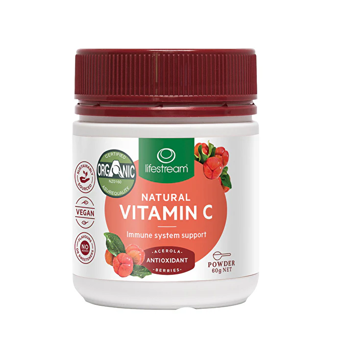 LifeStream Lifestream Natural organic Vitamin C from Acerola Powder 60g