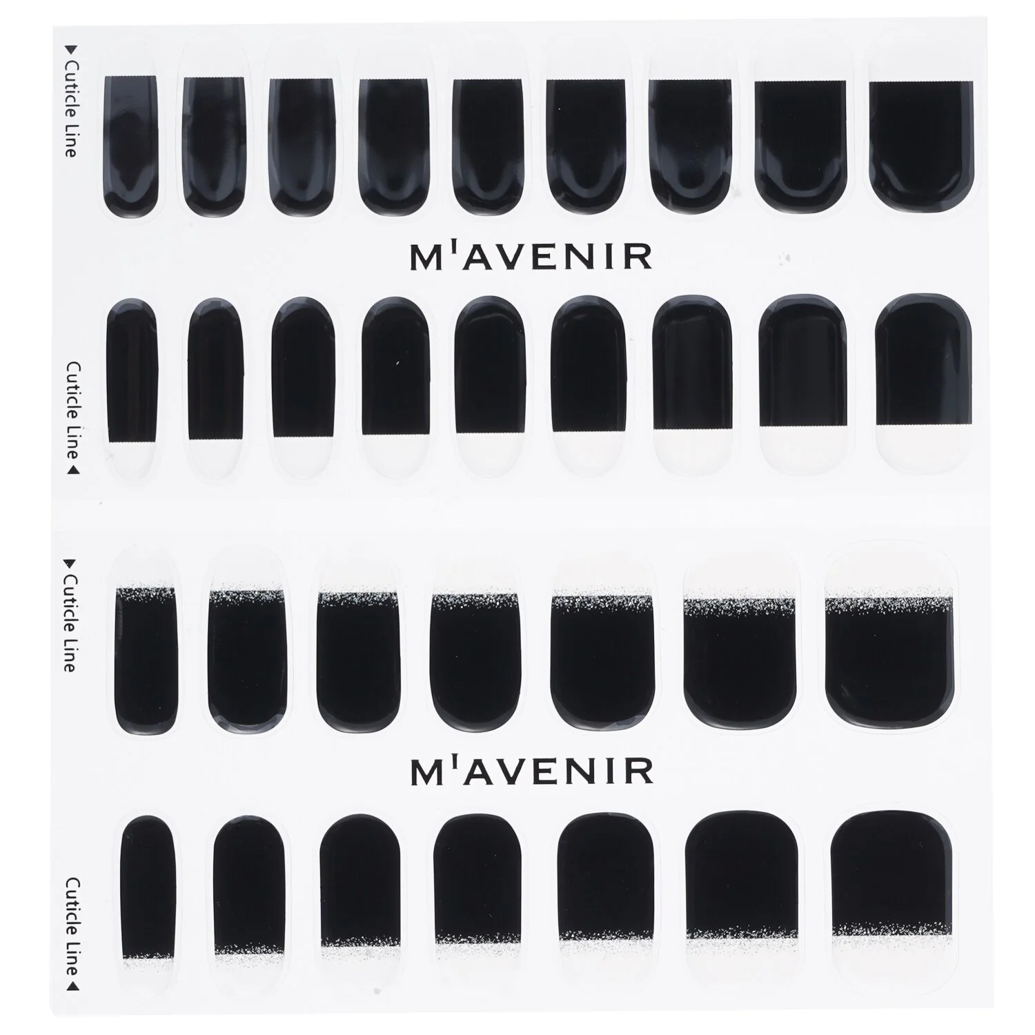 Mavenir Nail Sticker (Blue) - # Classic Navy Nail  32pcs