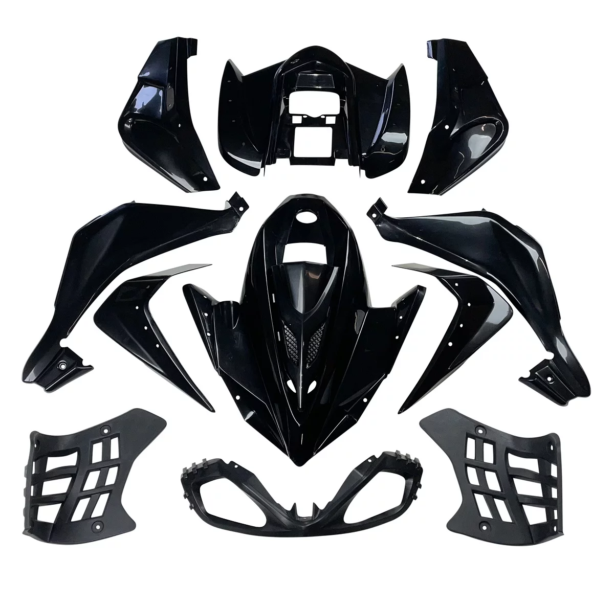 Black ATV Quad Body Plastic Front Rear Fender ATA125G Cheetah Coolster 3125C 3125CX