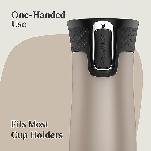 Contigo AUTOSEAL West Loop Vacuum-Insulated Stainless Steel Travel Mug with Easy-Clean Lid 20 oz Sake
