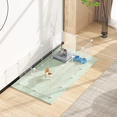 HOMIDEC Pet Playpen,Small Animals Cage DIY Wire Portable Yard Fence with Door for Indoor/Outdoor Use,Puppies,Kitties,Bunny,Turtle 48