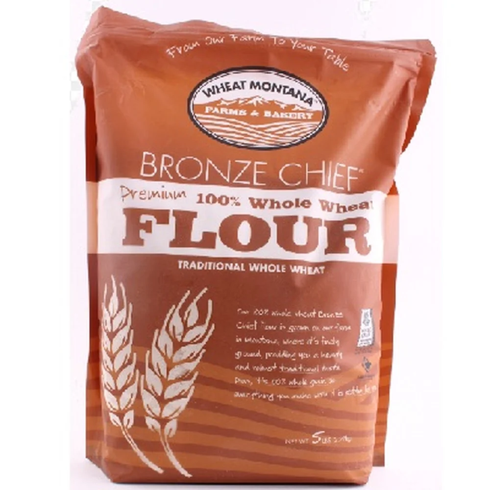 Wheat Montana Bronze Chief 100% Whole Wheat Flour, 5 Lb (Pack of 6)