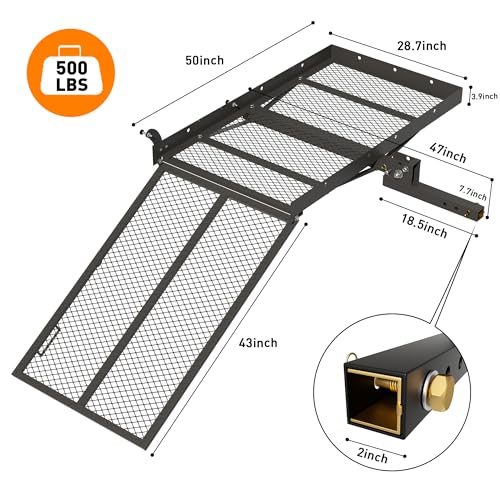 WILDROAD Hitch Cargo Carrier with Ramp 50