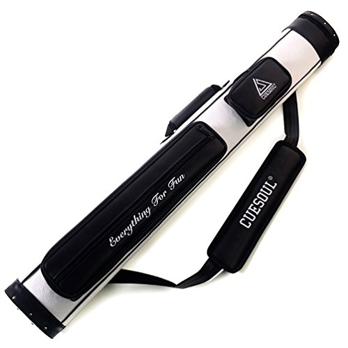 CUESOUL House Bar Pool Cue Sticks,Two Cue Sticks + 2x2 Pool Cue Case Hard