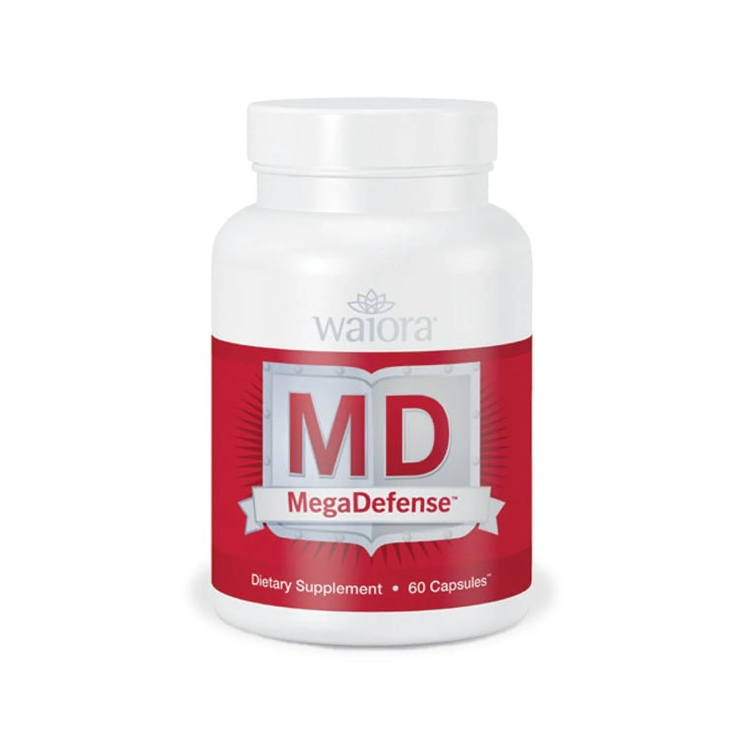 MegaDefense: Organic Mushroom Capsules for Daily Wellness & Immune Support, Blend of Six Mushrooms Made in USA (60 Veggie Caps)
