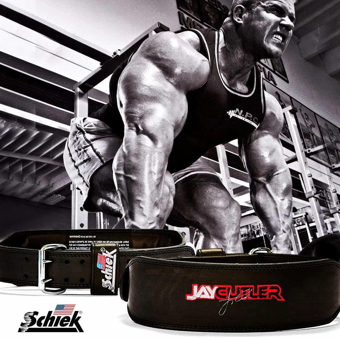 Jay Cutler Signature Leather Belt - Comfortable Weight Lifting Belt