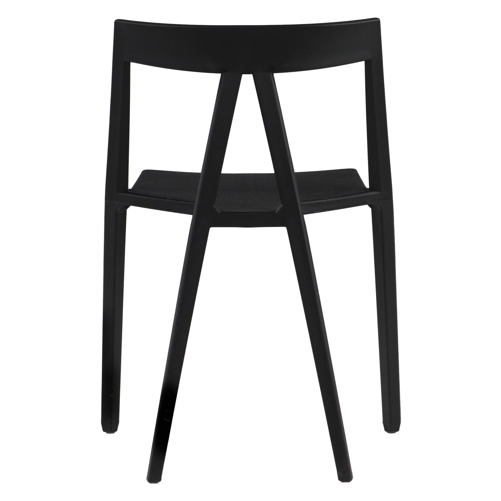 Max RPP-MILAN-BLK Milan Resin Polypropylene Stackable Event Chair - Black