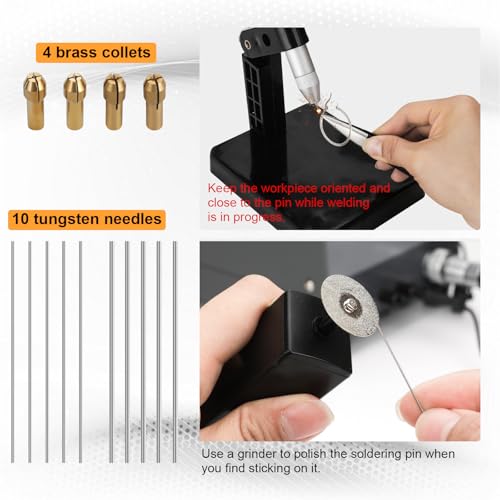 Welder for Permanent Jewelry - 110v Permanent Jewelry Welder,Permanent Jewelry Kit Welder,100a Pulse Arc Welder Permanent Jewelry