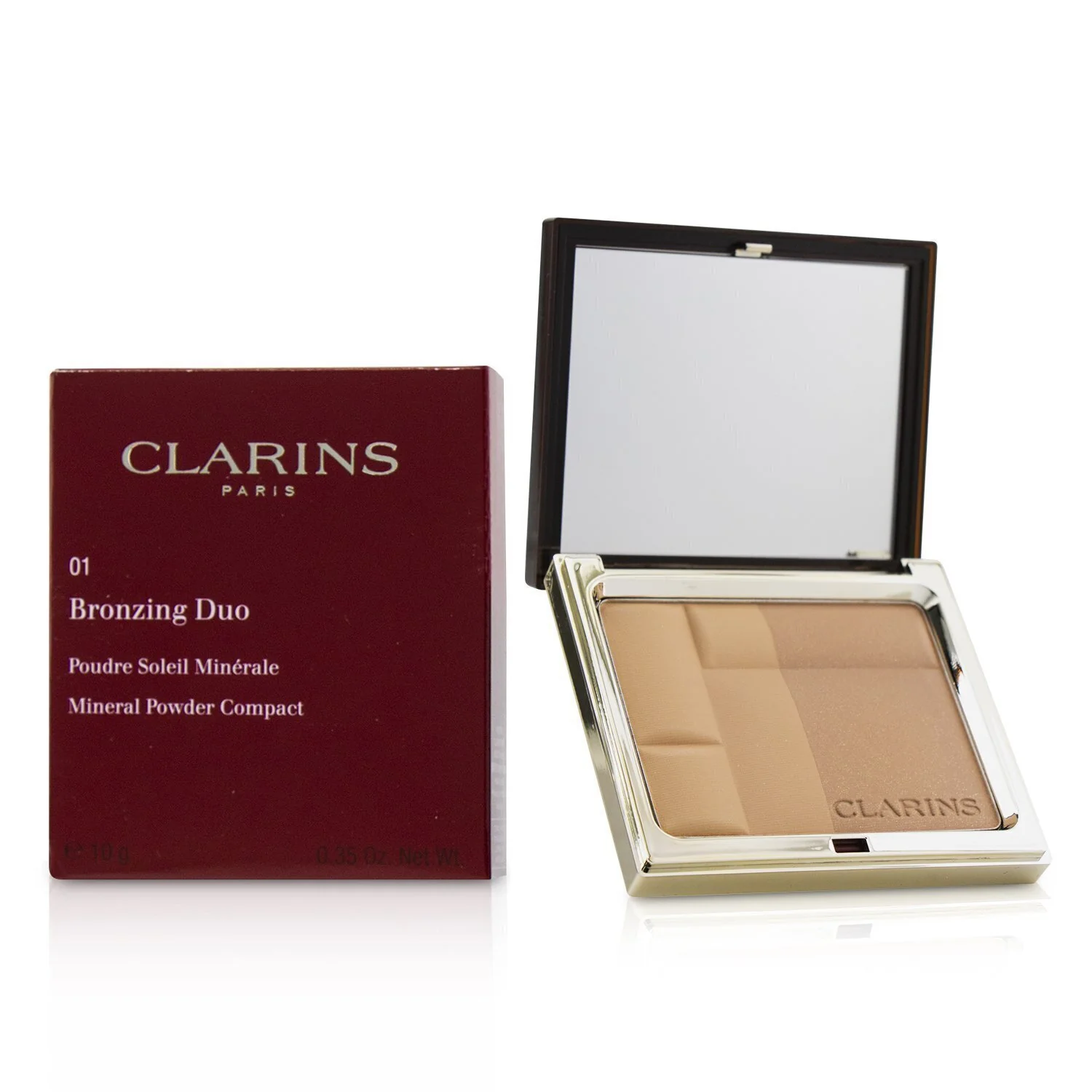 Clarins Bronzing Duo Mineral Powder Compact - # 02 Medium  10g/0.35oz