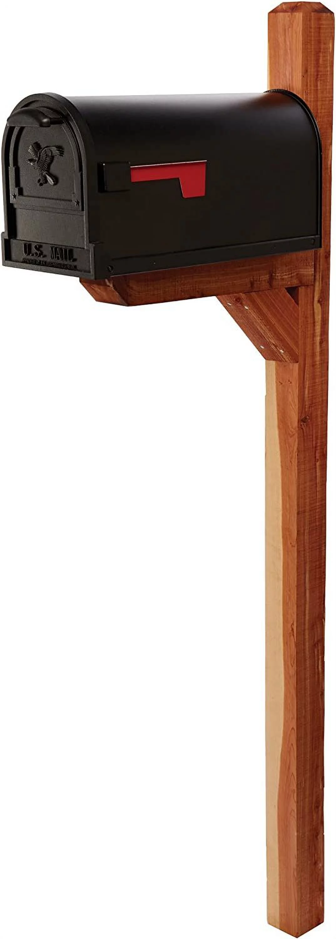 Gibraltar Mailboxes Cedar Deluxe Drive-In Aromatic Cedar Wood, Mailbox Post, DPKX0000