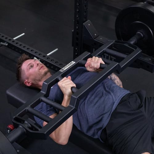 Titan Fitness Rackable Multi-Grip Camber Olympic Barbell, Rated 1,000 LB, Angled & Neutral Grip Football Barbell