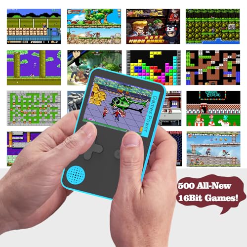Tiny Retro Handheld Game Console with 500 Built-in Classic Arcade Games, Featuring a 2.4