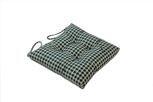 2-Pack Outdoor/Indoor Wicker Patio Seat Cushion Pad with Ties - Dining Chair Cushion, 17