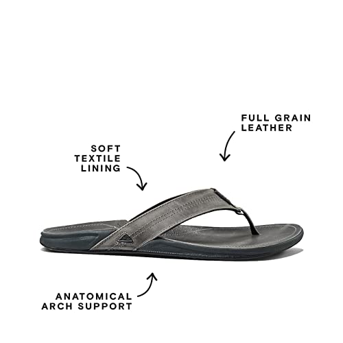 REEF J-Bay III Men's Full Grain Leather Flip Flop