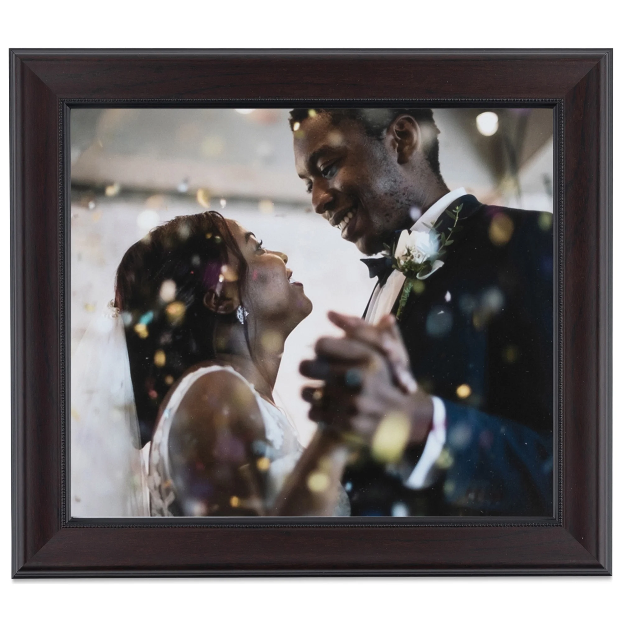 ArtToFrames 20x30 Inch Mahogany Picture Frame, This Brown MDF Poster Frame is Great for Your Art or Photos, Comes with 060 Plexi Glass (4211)