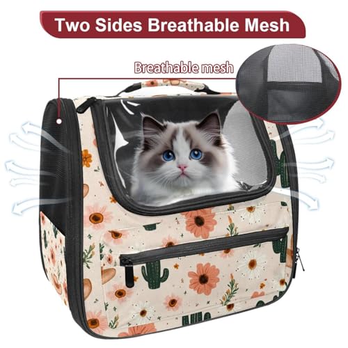 Halloween Pet Carrier Airline Approved Pet Carrier Bag Dog Carrier for Small Medium Cats Dogs Puppies Kitten