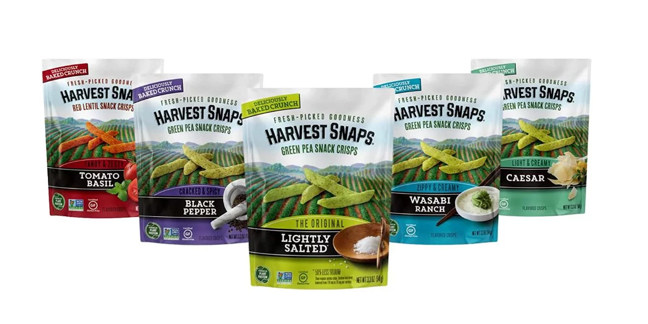 Calbee Harvest Snaps- Plant-based Gluten Free Crisps - 3 Ounce - Variety Pack Of 5