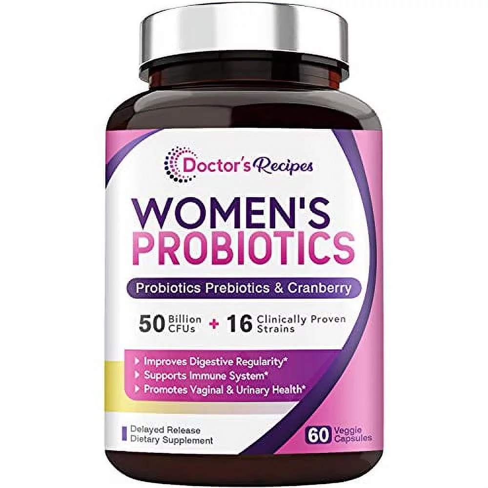 Doctor's Recipes Womenâ€™s Probiotic 50 Billion CFU - 60 Capsules