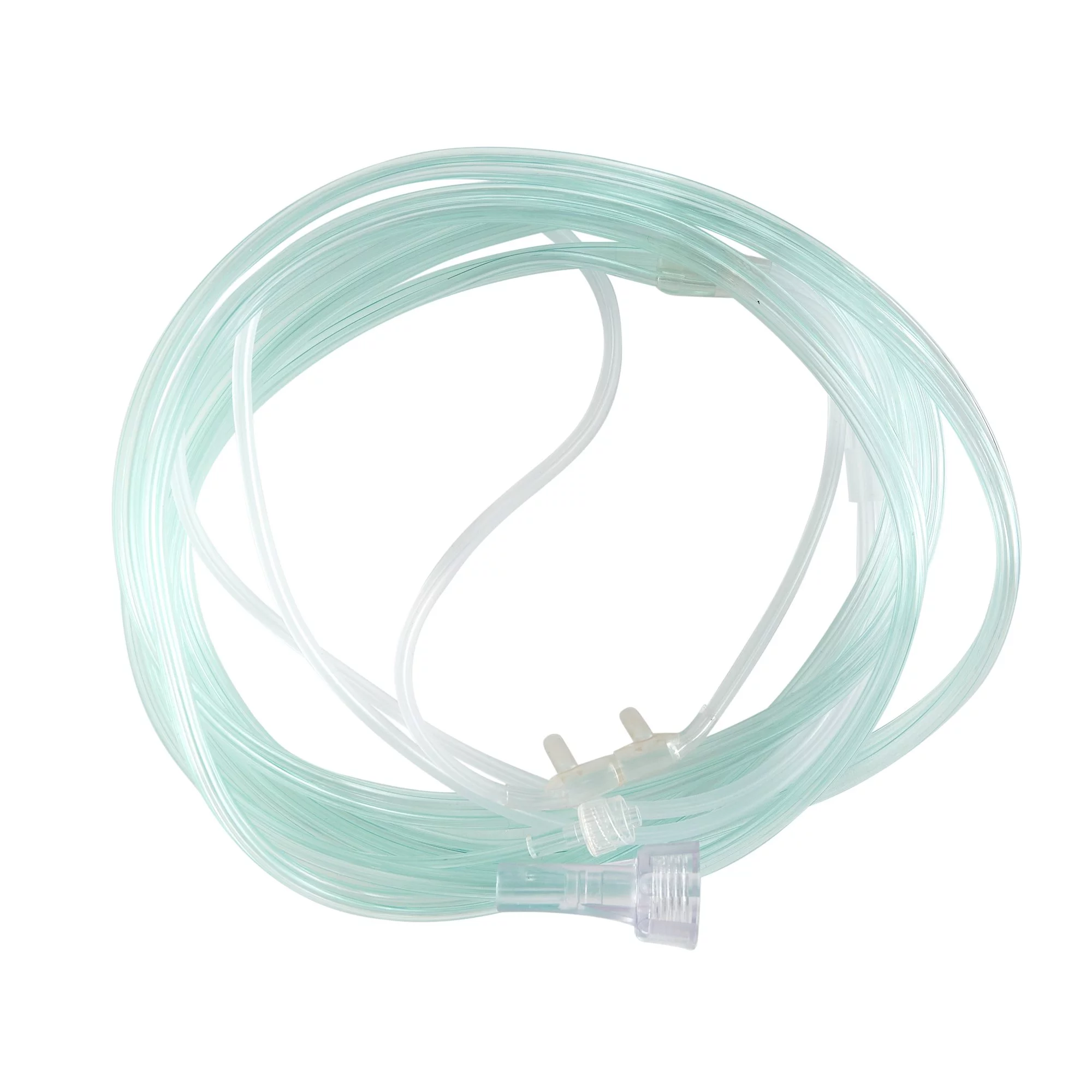 ETCO2 Nasal Sampling Cannula with O2 Delivery With Oxygen Delivery Salter-Style Adult Curved Prong / NonFlared Tip, 3 Pack- 4002-7-7