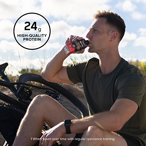 Optimum Nutrition Gold Standard Protein Shake, 24g Protein, Ready to Drink Protein Drinks, Chocolate, 11 Fl Oz, 12 Count (Pack of 1) (Packaging May Vary)