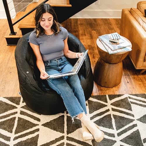 Big Joe Milano Lenox Denim Cobalt Beanbag Chair