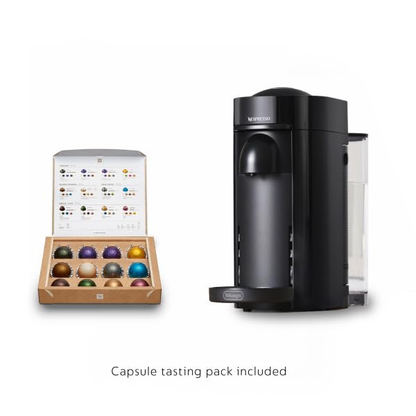 Nespresso Vertuo Plus Coffee and Espresso Maker by De'Longhi, Grey with Aeroccino Milk Frother