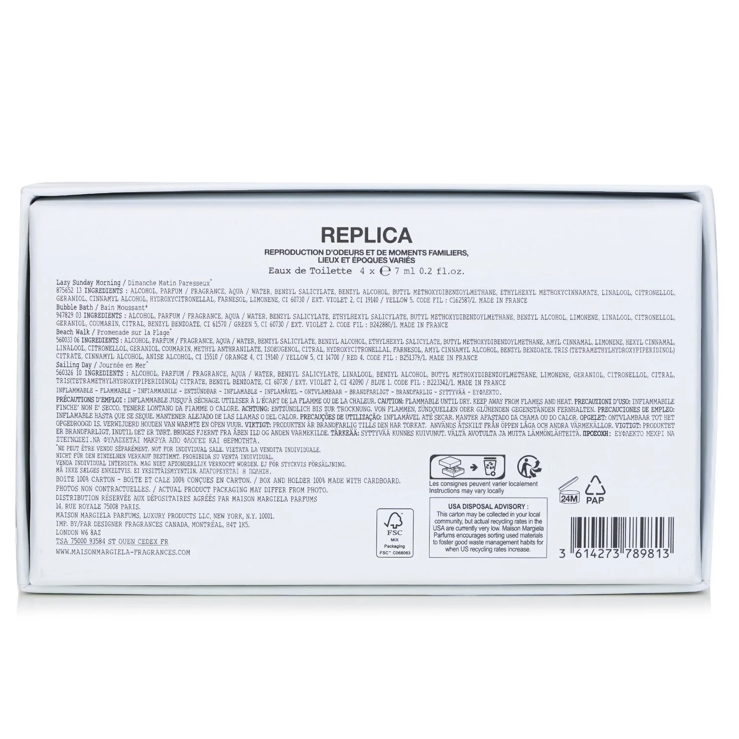 Maison Margiela Replica 4 Minis Coffret  4x7ml/0.2oz