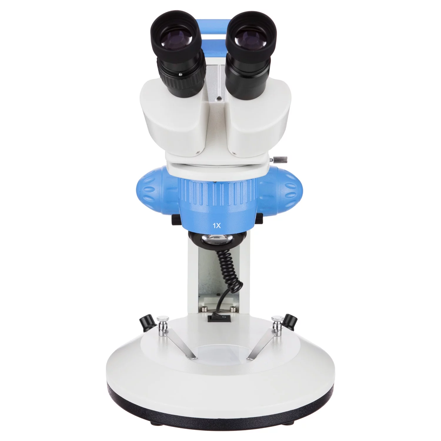 AmScope 10X-30X Super Widefield Track Stand Stereo Microscope with Top & Bottom Lights New