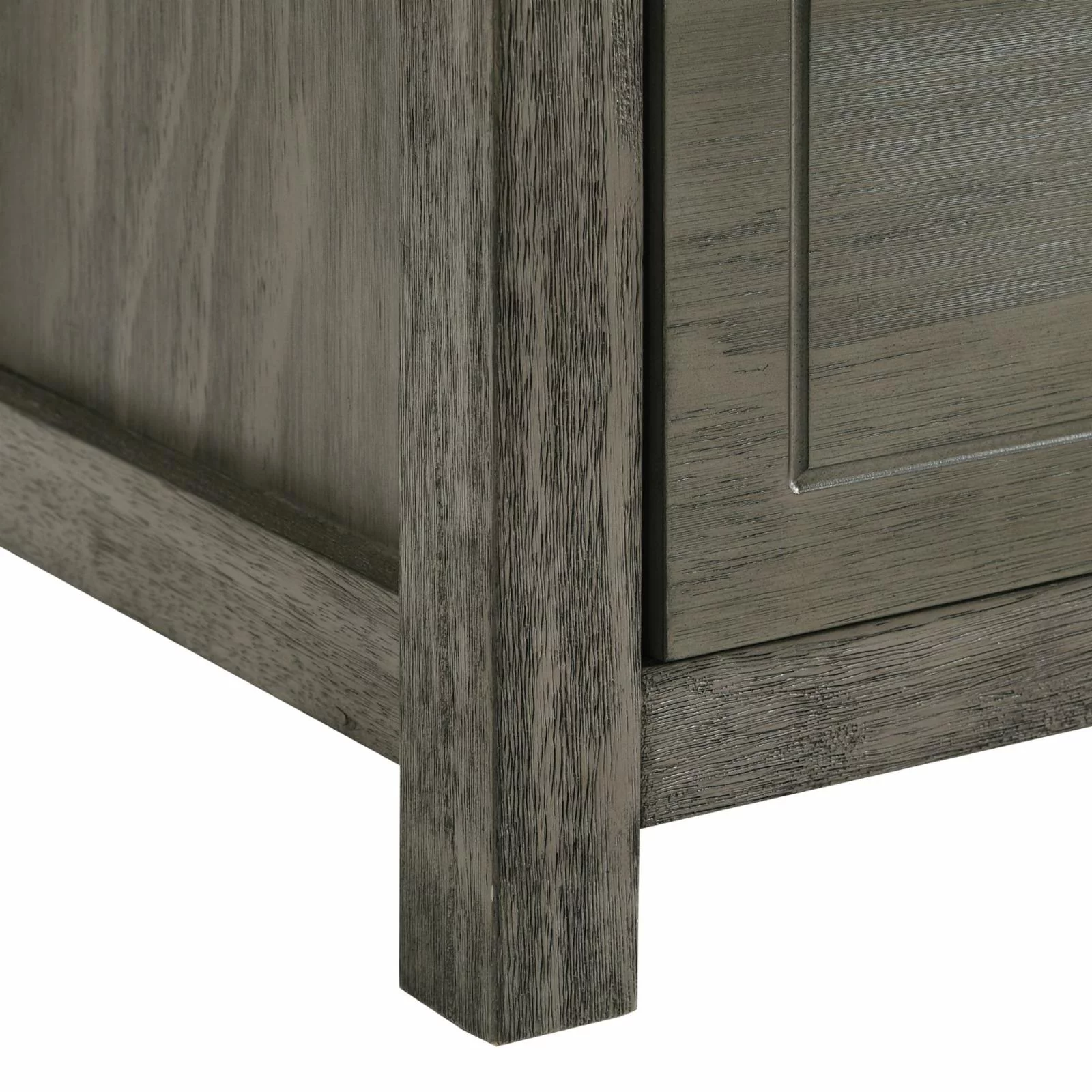 Picket House Furnishings Wyatt 4-Drawer Wood Chest in Gray Wire Brushed
