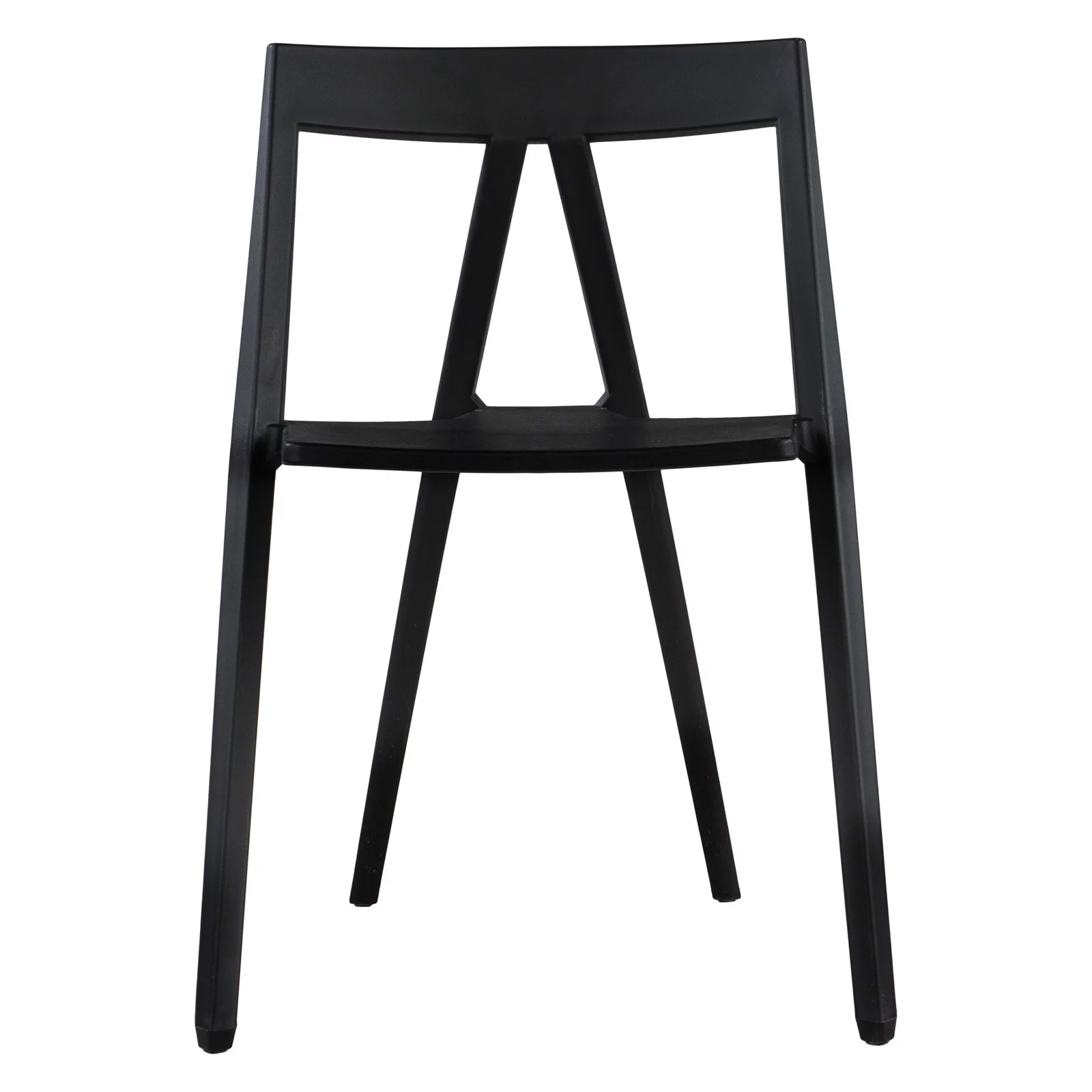 Max RPP-MILAN-BLK Milan Resin Polypropylene Stackable Event Chair - Black