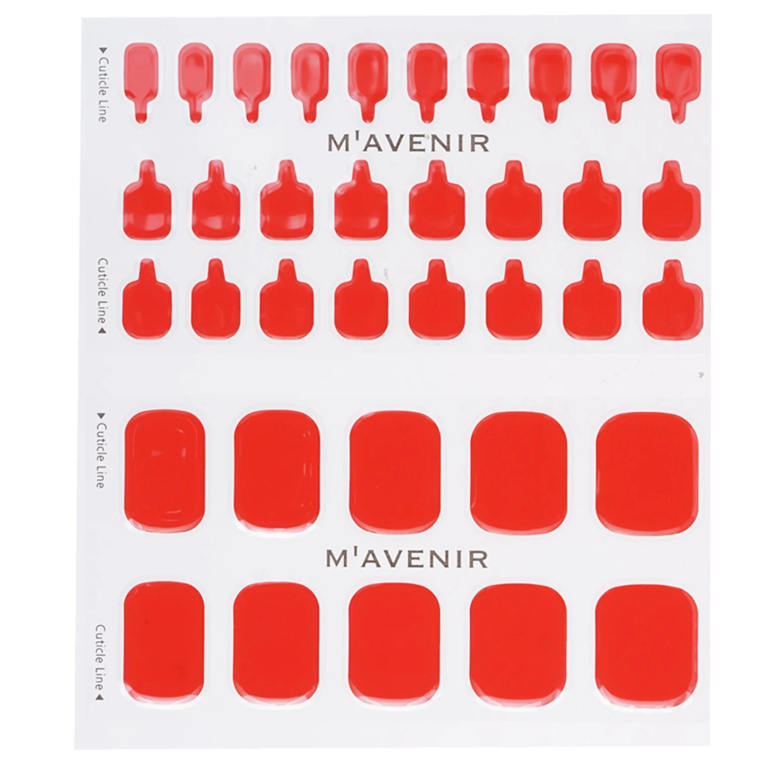 Mavenir Nail Sticker (Blue) - # Classic Navy Nail  32pcs