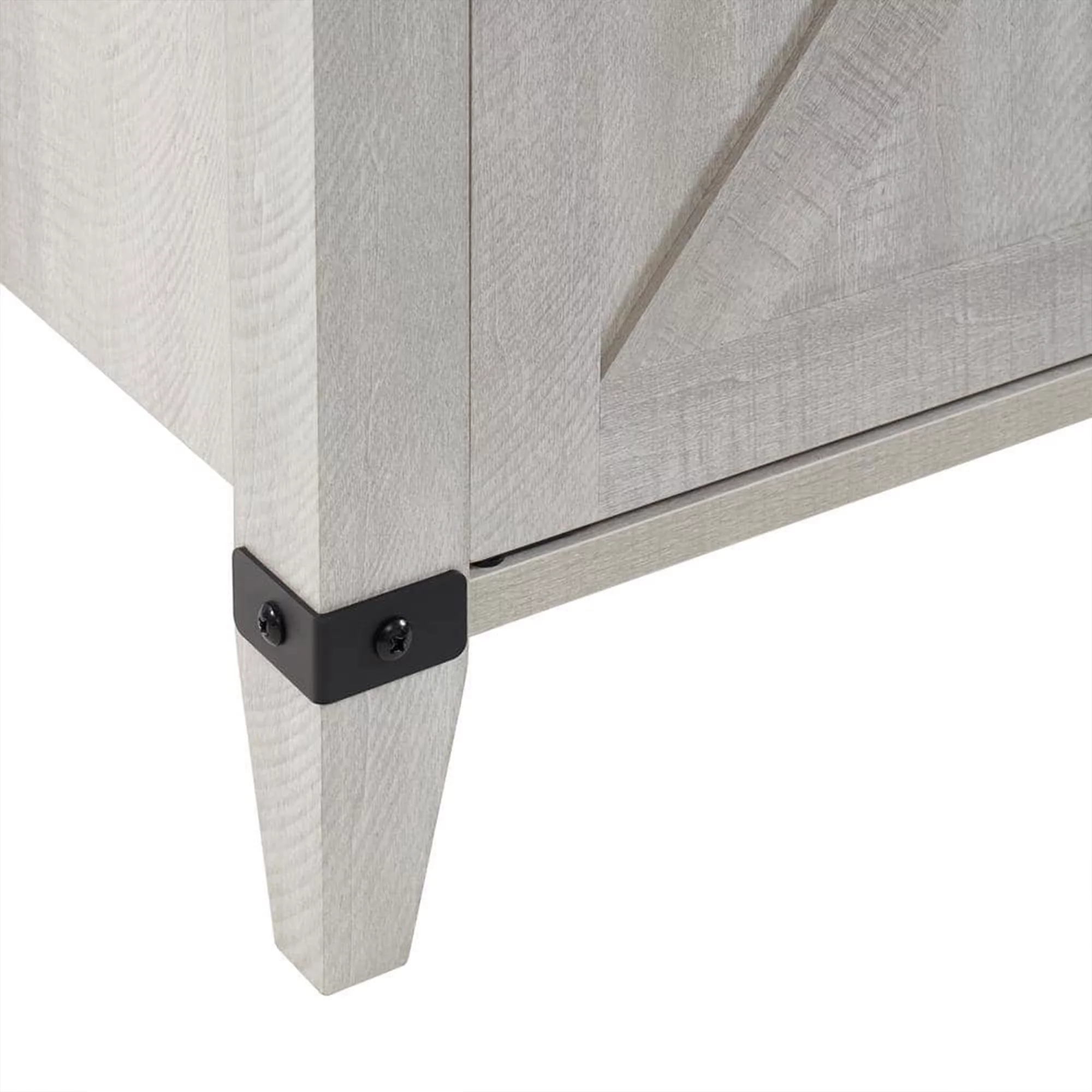 Edyo Living Freestanding Wooden Electric Fireplace TV Stand Console, Grey