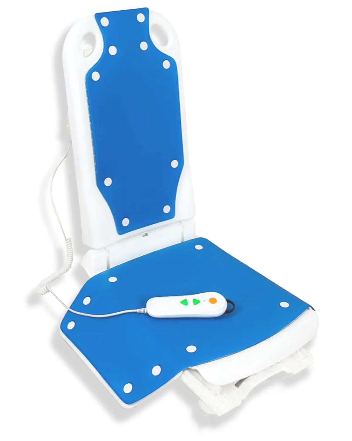 Electric Bath Lift Chair ,Suitable for Bathtubs Larger Than 16“ Wide, High-Strength Steel Pole Support,6 Bottom Non-Slip Suction Cups,Collapsible,Bearing Weight 300LB