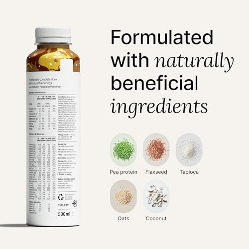 Huel Ready-to-Drink | Chocolate Meal Replacement Drink | High Protein Drink | Nutritionally Complete, Low Sugar, High Fiber, Plant Based, Vegan, Healthy | 20g Protein Per Bottle | 16.9 Fl Oz (12 Pack)