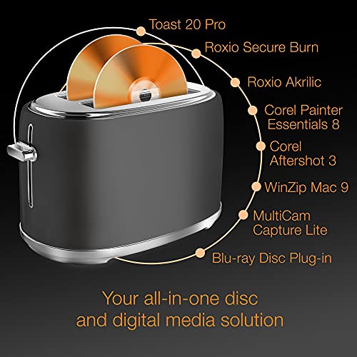Roxio Toast 20 Pro | CD, DVD & Blu-ray Burner for Mac | Digital Media Management & Creativity Software Suite [Mac Download]