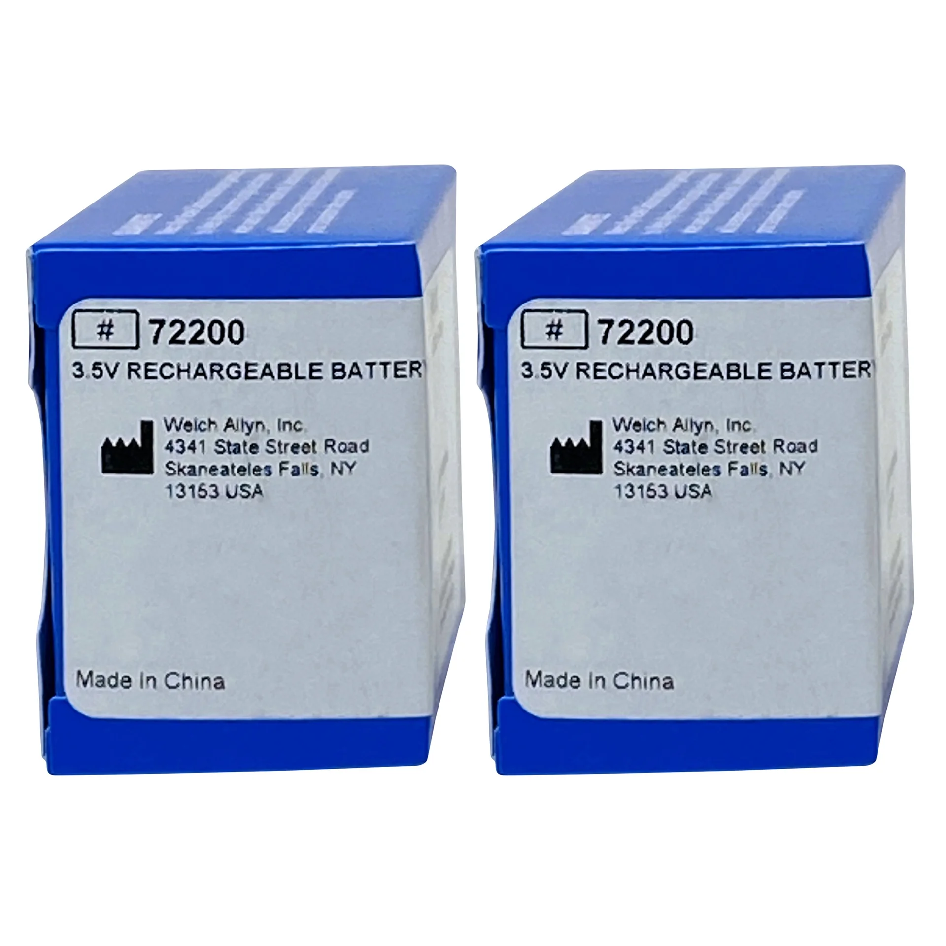 Welch Allyn 72200 3.5V Replacement Rechargeable Battery - 2 Packs