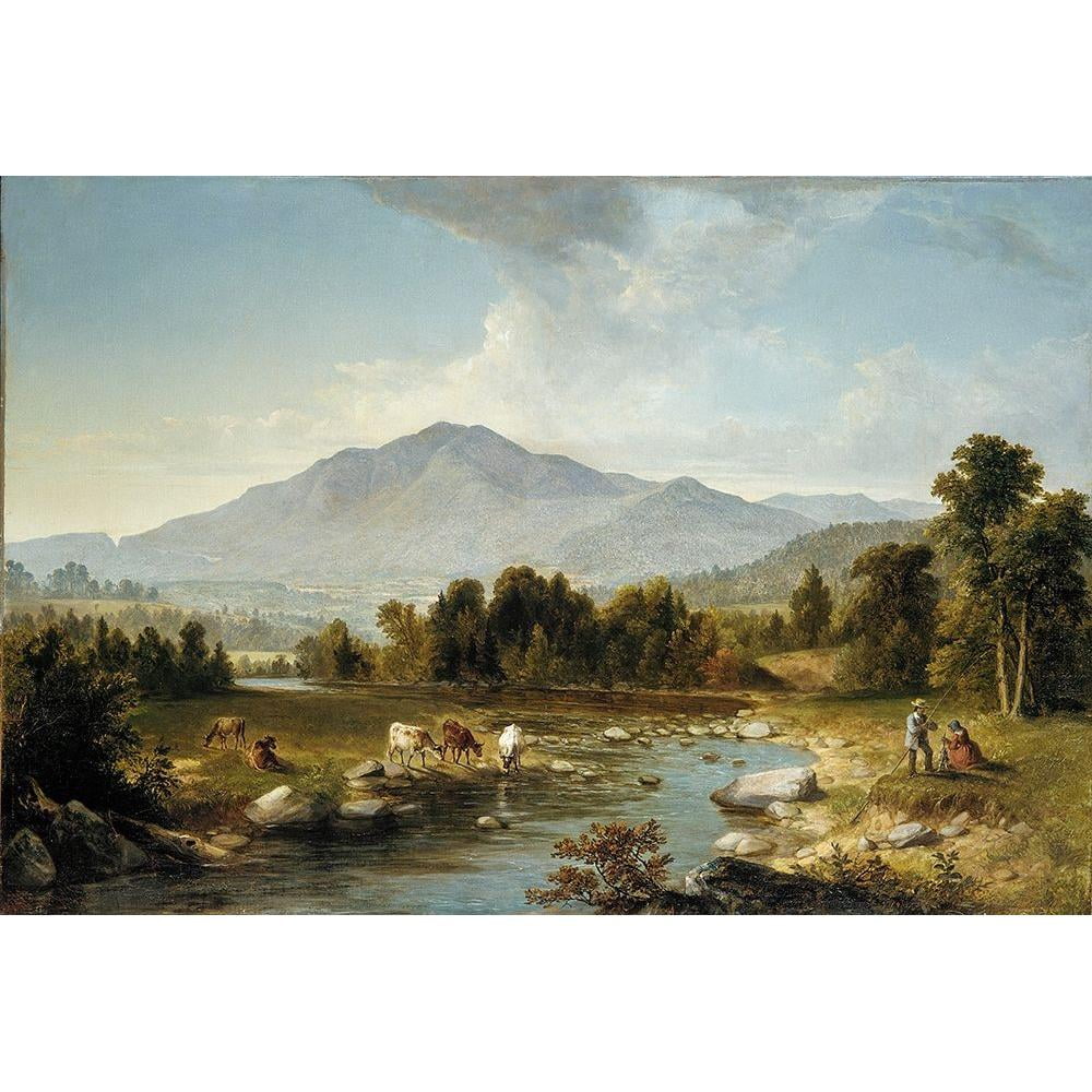 Durand, Asher Brown 14x11 Black Modern Framed Museum Art Print Titled - High Point: Shandaken Mountains