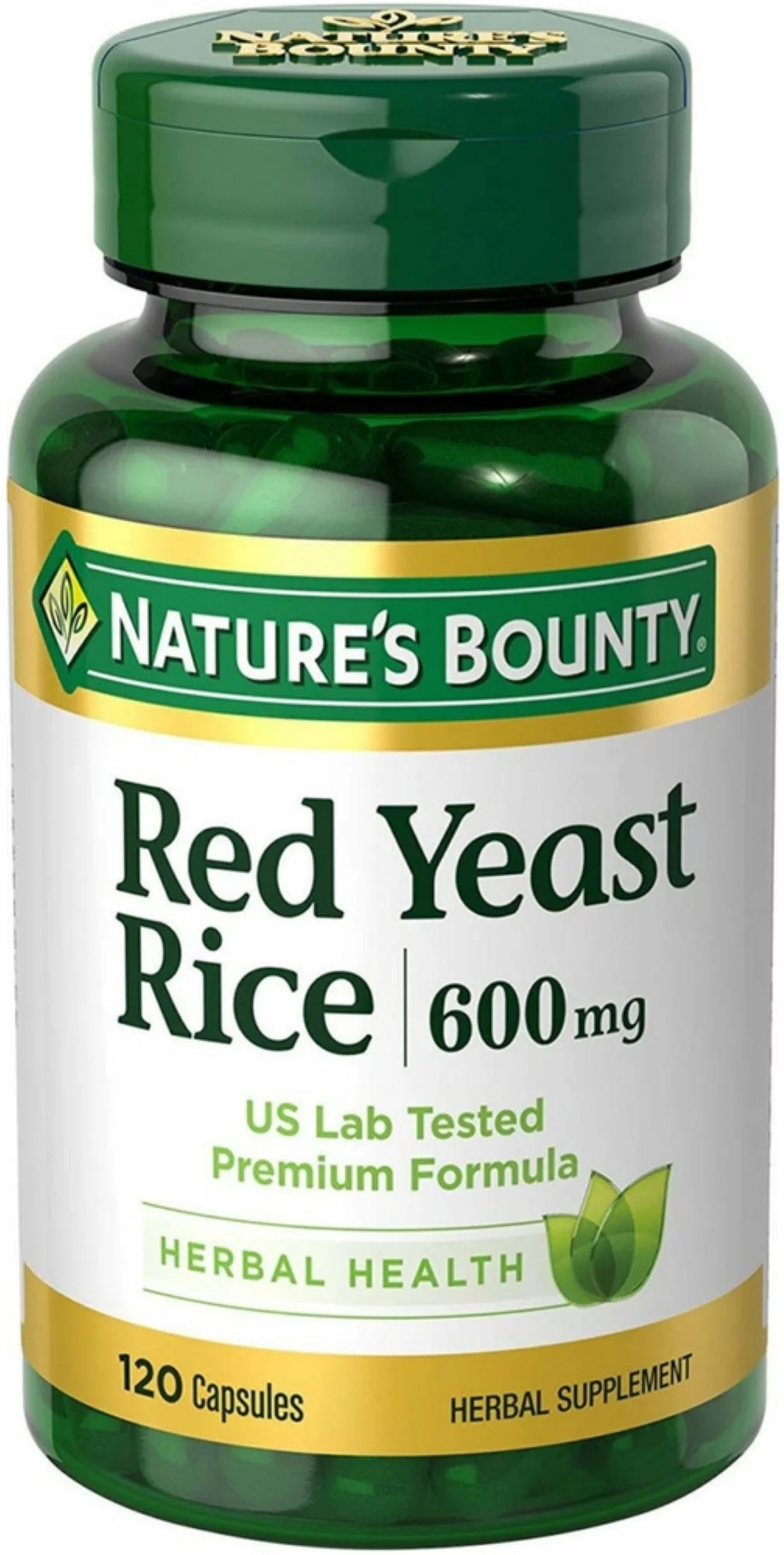Nature's Bounty Red Yeast Rice 600mg 120 Capsules (Pack of 6)