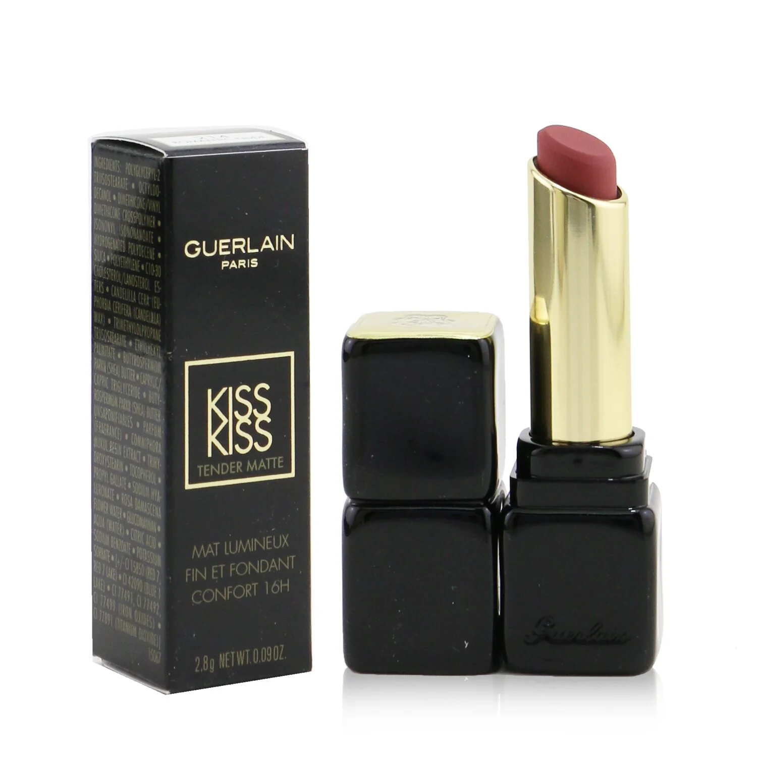 Guerlain Kisskiss Tender Matte Lipstick - # 910 Wanted Red  2.8g/0.09oz