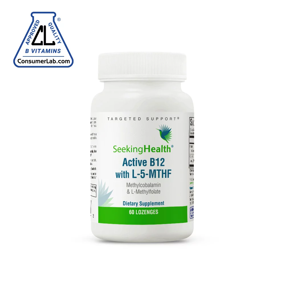 Seeking Health Active B12 With L-5-MTHF, 60 Lozenges