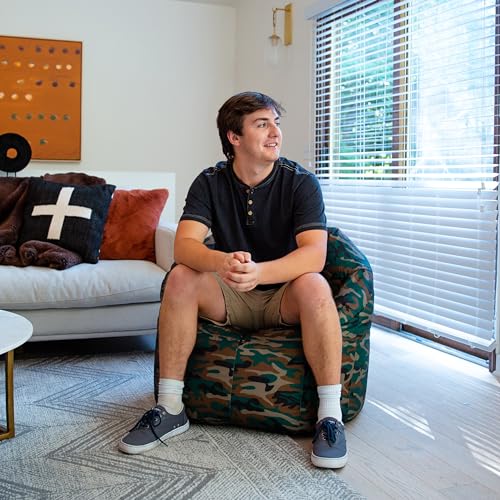 Big Joe Milano Lenox Denim Cobalt Beanbag Chair