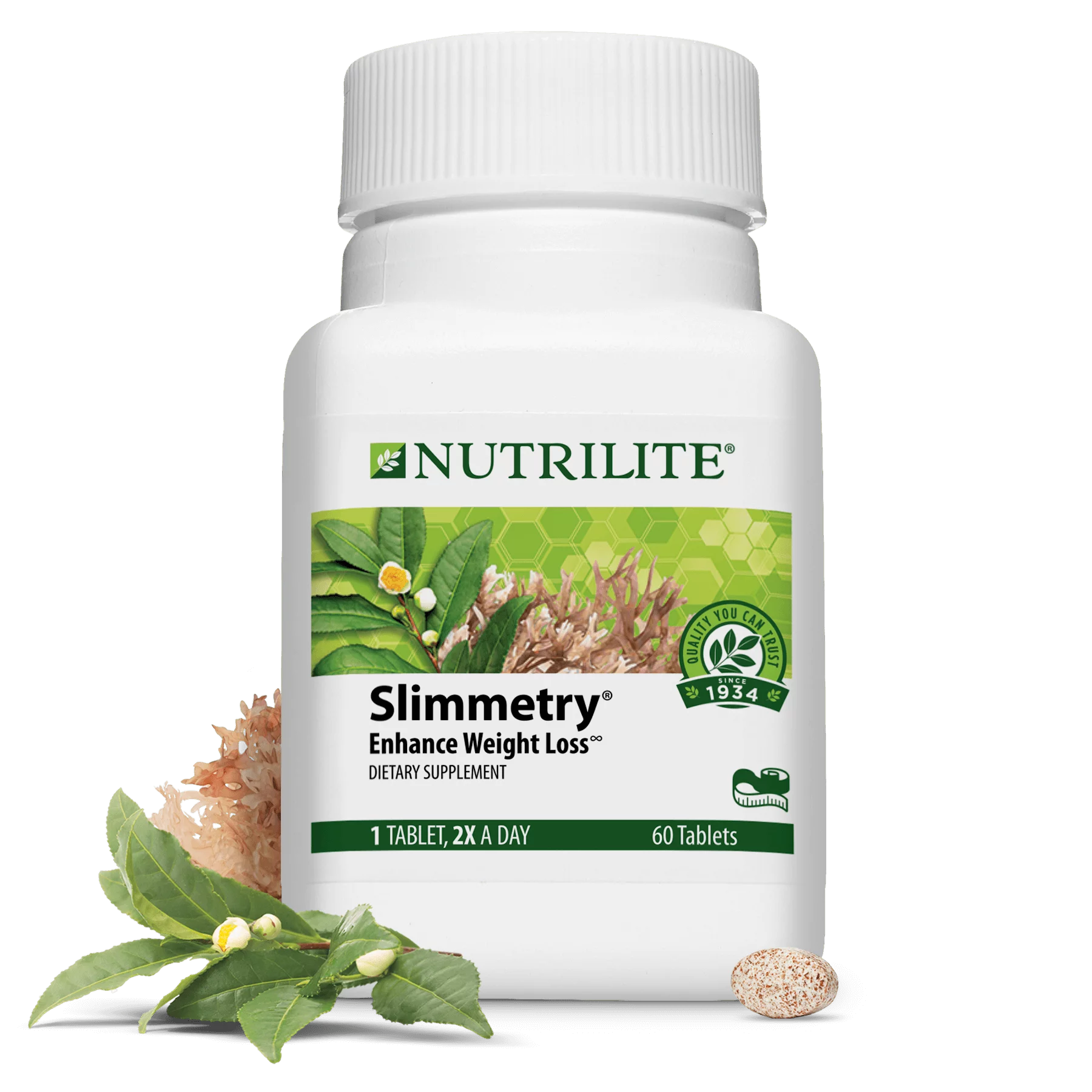 Amway Nutrilite Slimmetry Dietary Supplement Enhance Weight Loss - 60 Tablets