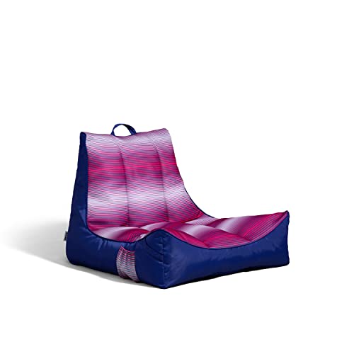 Big Joe Captain's Float No Inflation Needed Pool Lounger, Double Sided Mesh, Quick Draining Fabric
