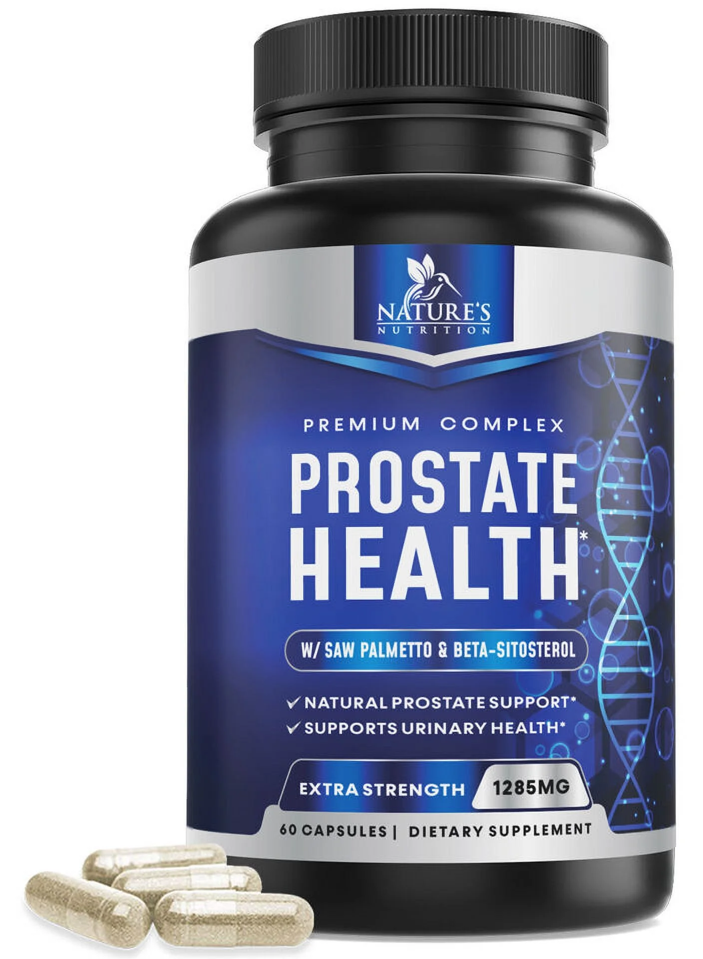 Saw Palmetto 1285mg Prostate Supplement Urinary Support 60 Capsules