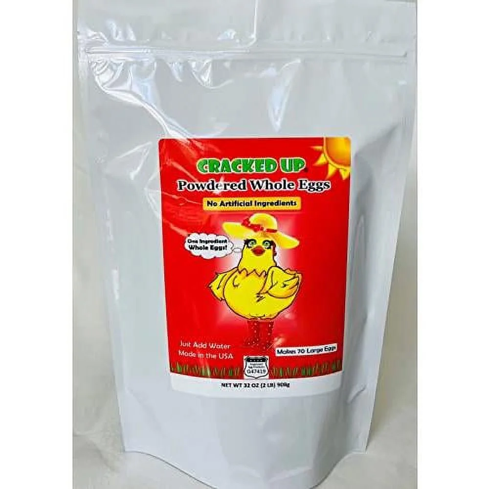 2 POUNDS (32 OZ) Powdered Whole Eggs, WHY PAY MORE? est Eggs, Made In The USA, Makes 70 Large Eggs, 1 INGREDIENT - EGGS! FARM , NON GMO, ALL NATURAL, RESEALABLE POUCH