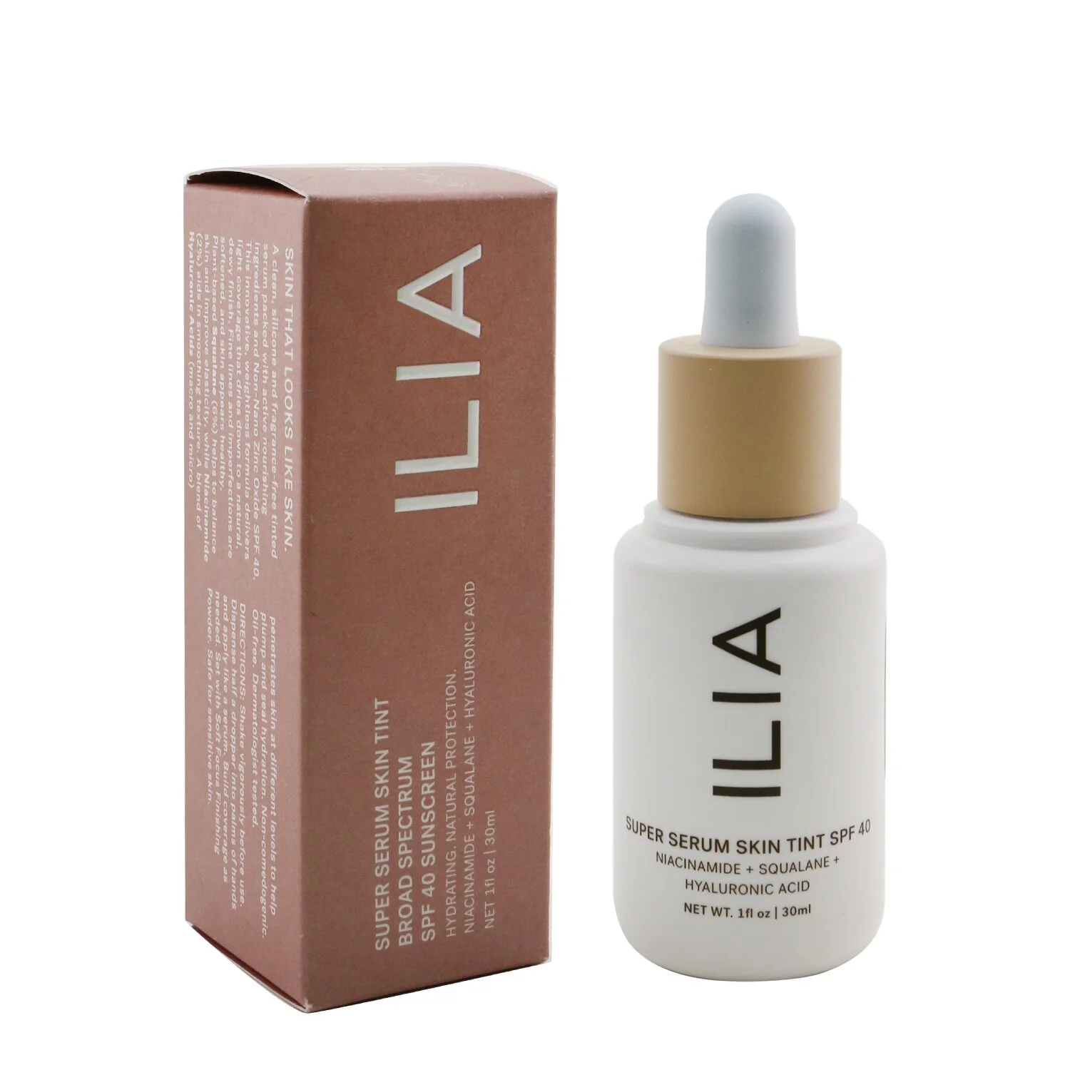 ILIA Super Serum Skin Tint SPF 40 - # ST12 Kokkini (Medium With Neutral Warm Undertones)  30ml/1oz