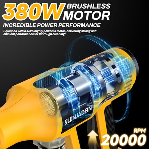 Cordless Pressure Washer for Dewalt 20V Battery 700 PSI Portable Handheld Power Washer with 6-in-1 Nozzle Foam Cannon for Car Floor Fence Wall Cleaning (Battery Not Included)